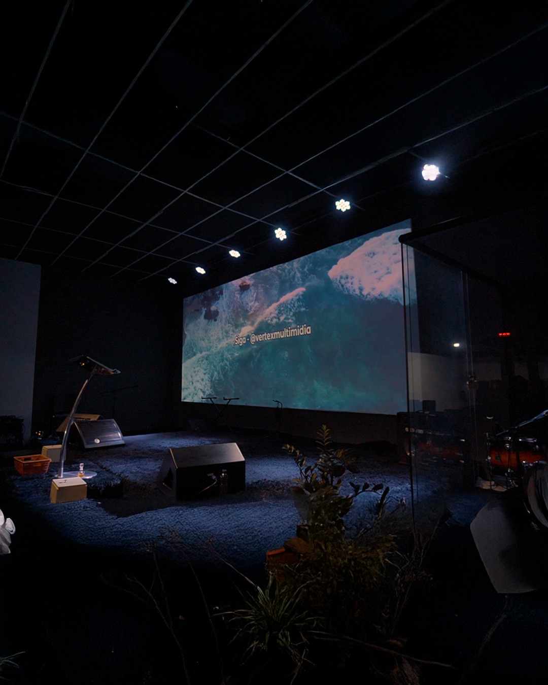 Telão gigante Vertex em igreja